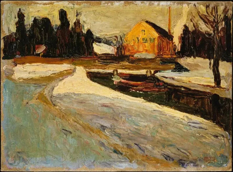 Schwabing, talven aurinko - Vassily Kandinsky