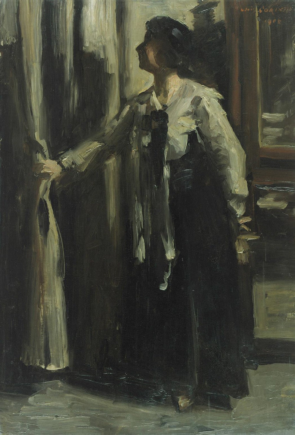 Schwarze Schatten - Lovis Corinth image 1 reproduction artisanale de tableau