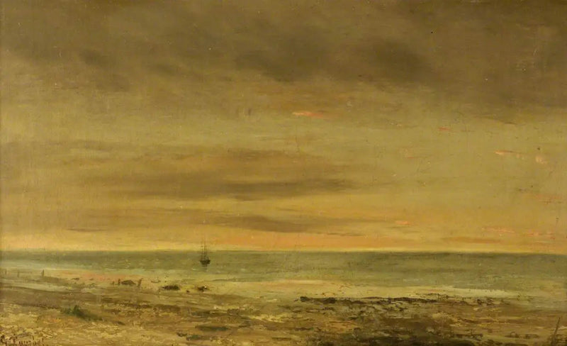 Honfleurin merenrantakappale - Gustave Courbet