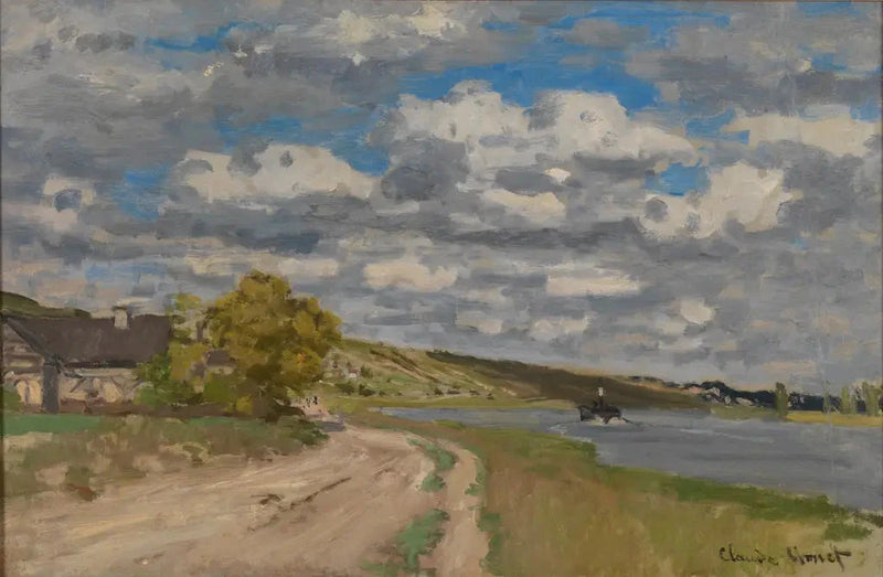 Seine lähellä sen suistoa, Honfleur W115 - Claude Monet