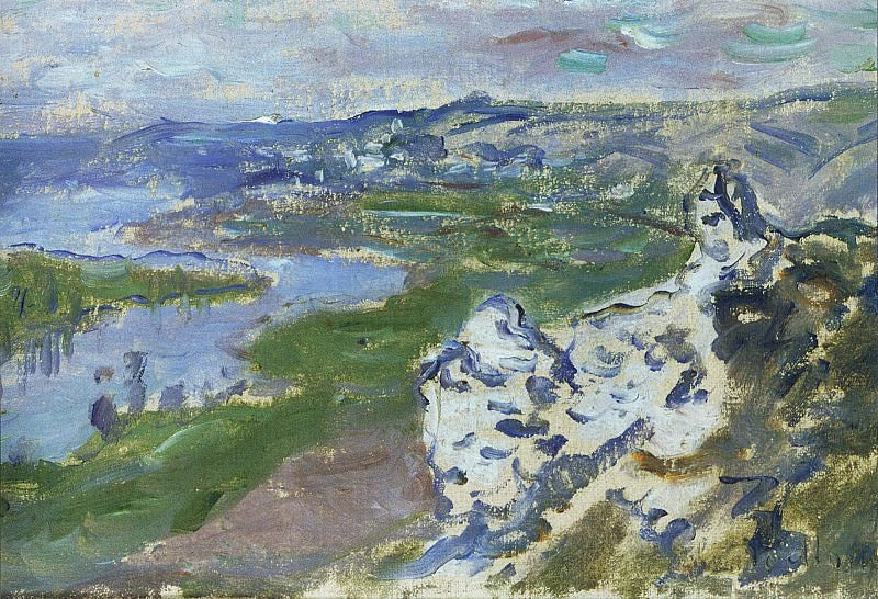 Seine näkyy Chantemesle W671:n korkeuksista - Claude Monet