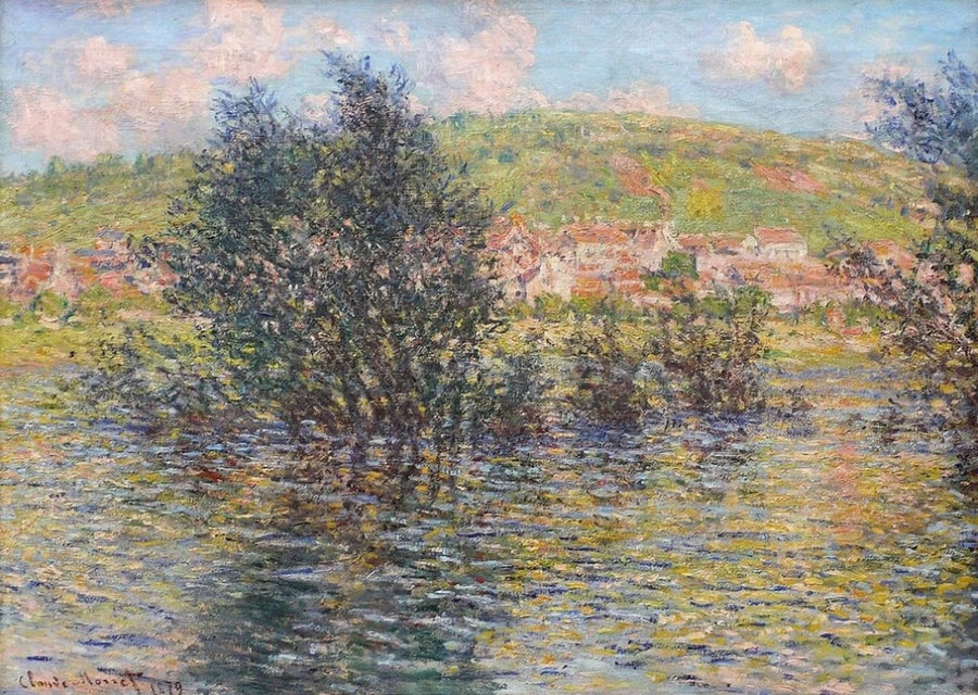 Seine Vétheuilissa, aurinko sateen jälkeen W528 - Claude Monet
