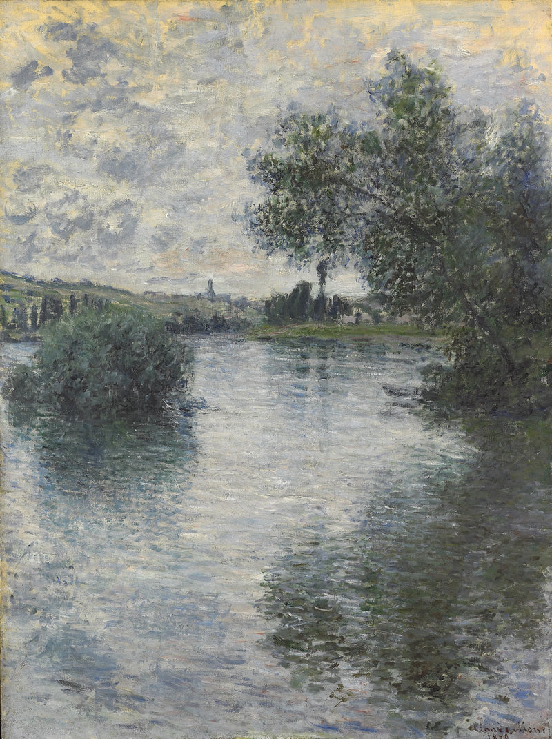 Seine osoitteessa Vétheuil W537 - Claude Monet