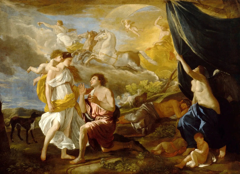 Séléné ja Endymion - Nicolas Poussin