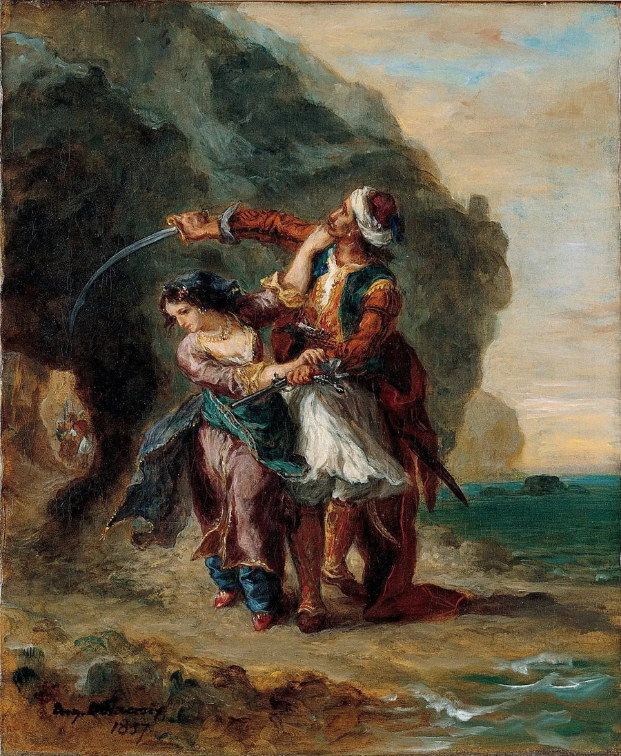 Selim ja Zuleika - Eugène Delacroix