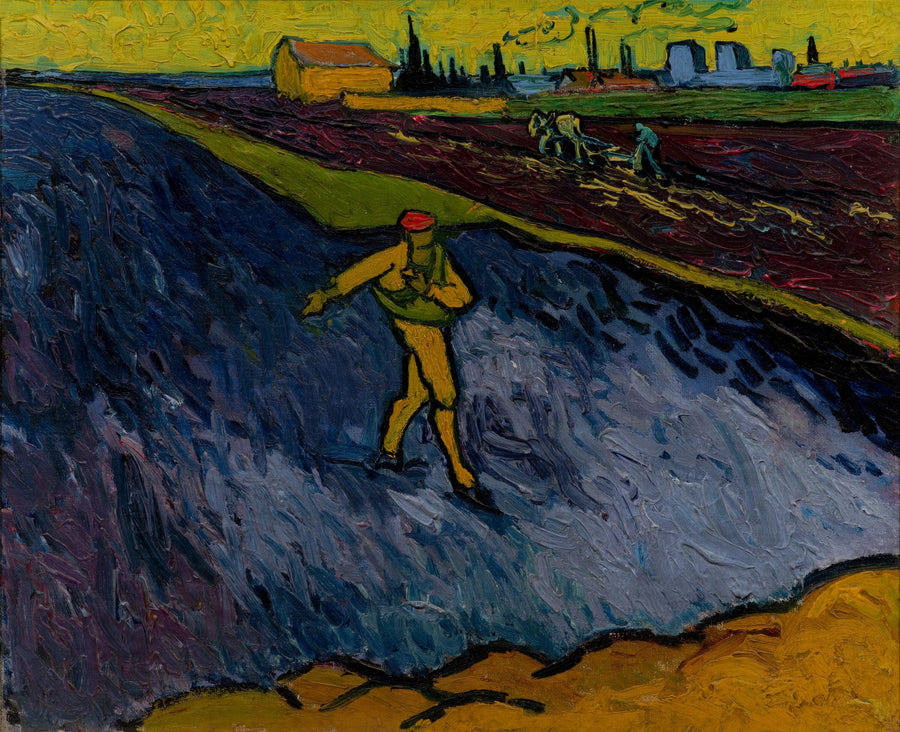 Kylväjä: Arlesin ympäristö taustalla - Vincent van Gogh