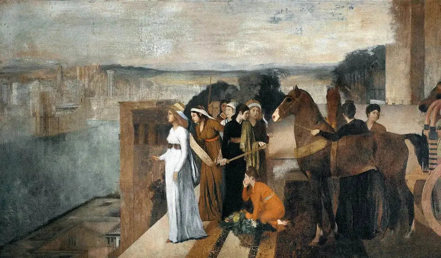 Semiramis rakentamassa Babyloniaa - Edgar Degas
