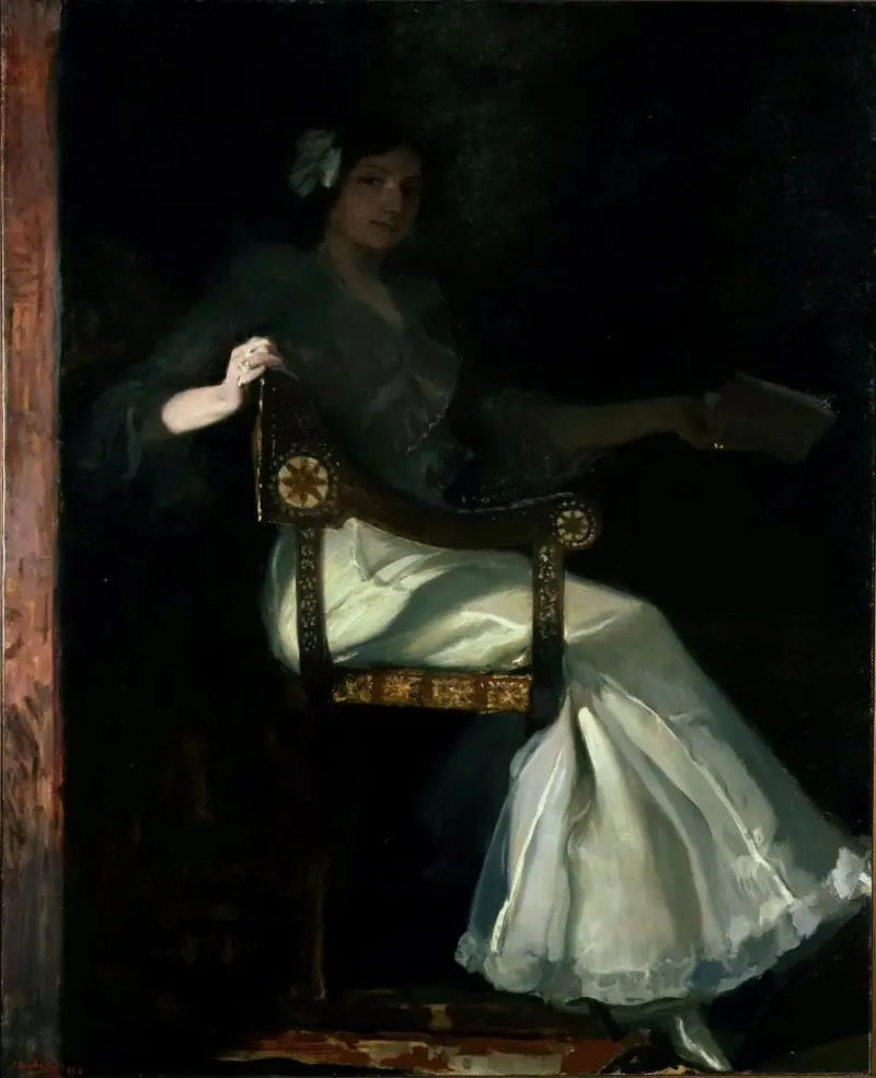 Sorollan rouva valkoisessa - Joaquín Sorolla