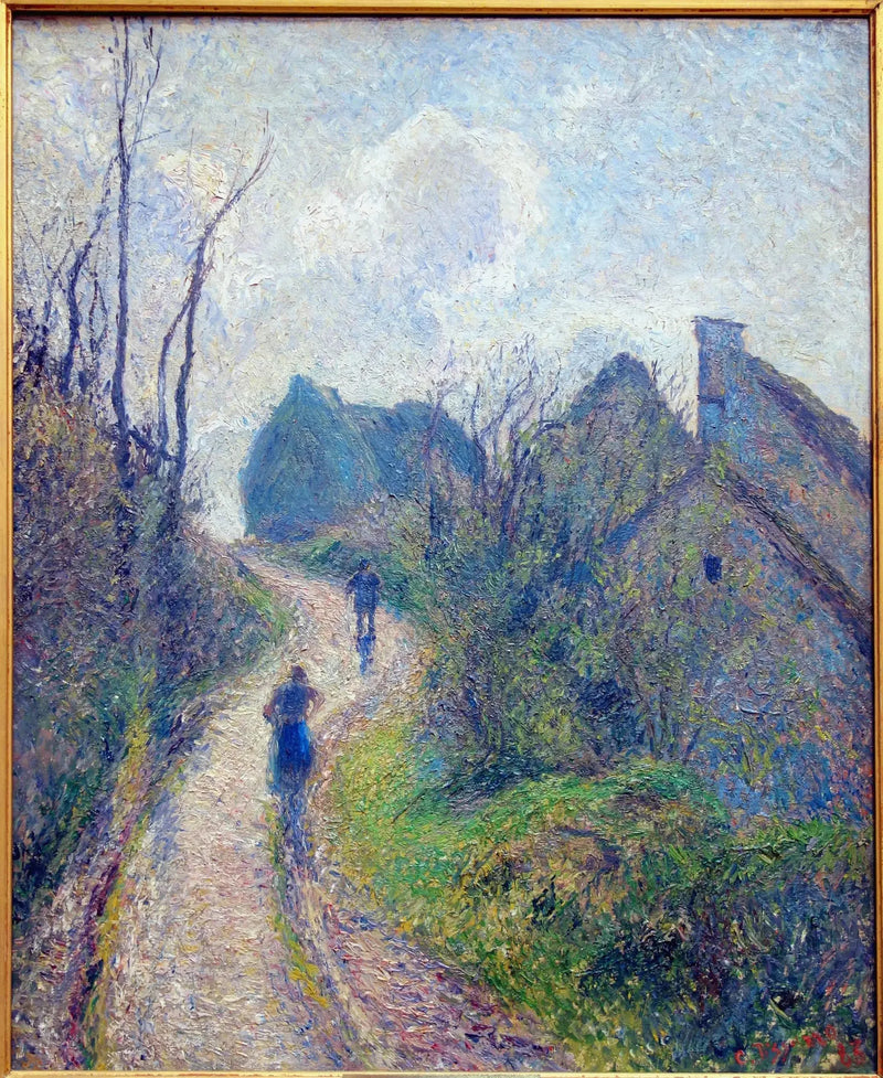 Ravinièren polku Osnyssä - Camille Pissarro
