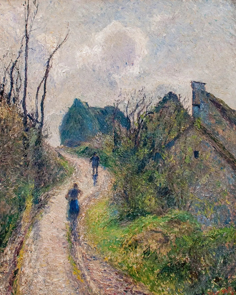 Ravinièren polku Osnyssä - Camille Pissarro