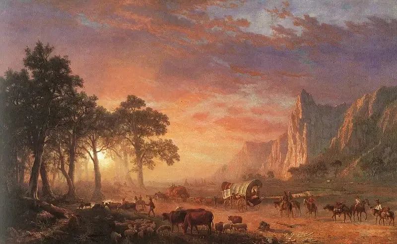 Oregonin polku - Albert Bierstadt