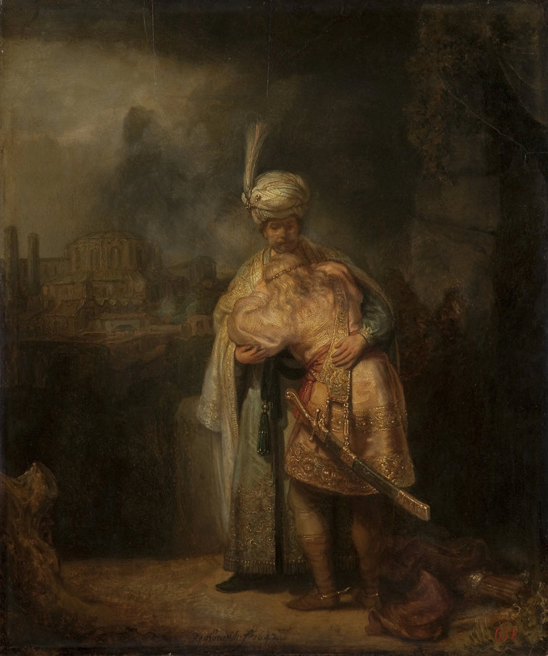 Davidin ja Jonathanin ero - Rembrandt