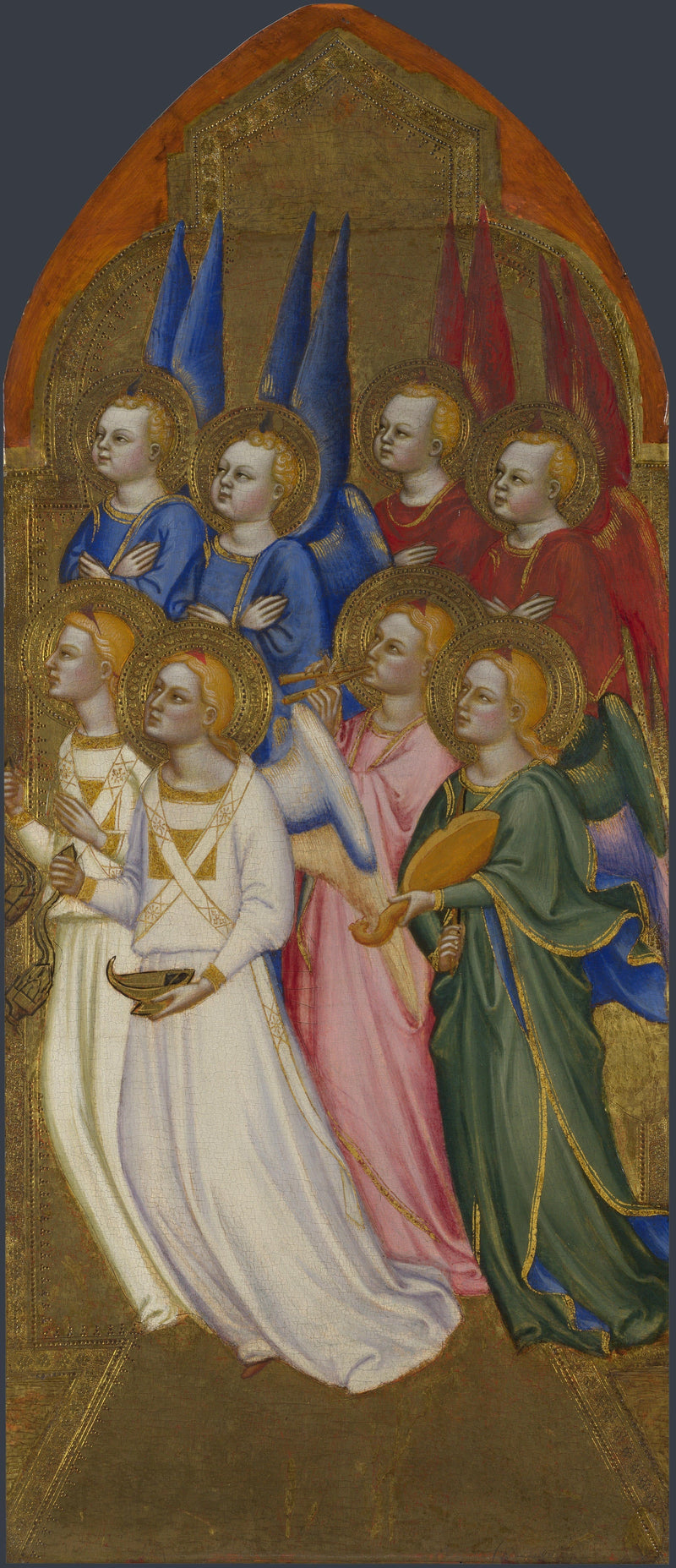Séraphinit, kerubit ja palvovat enkelit - Jacopo di Cione