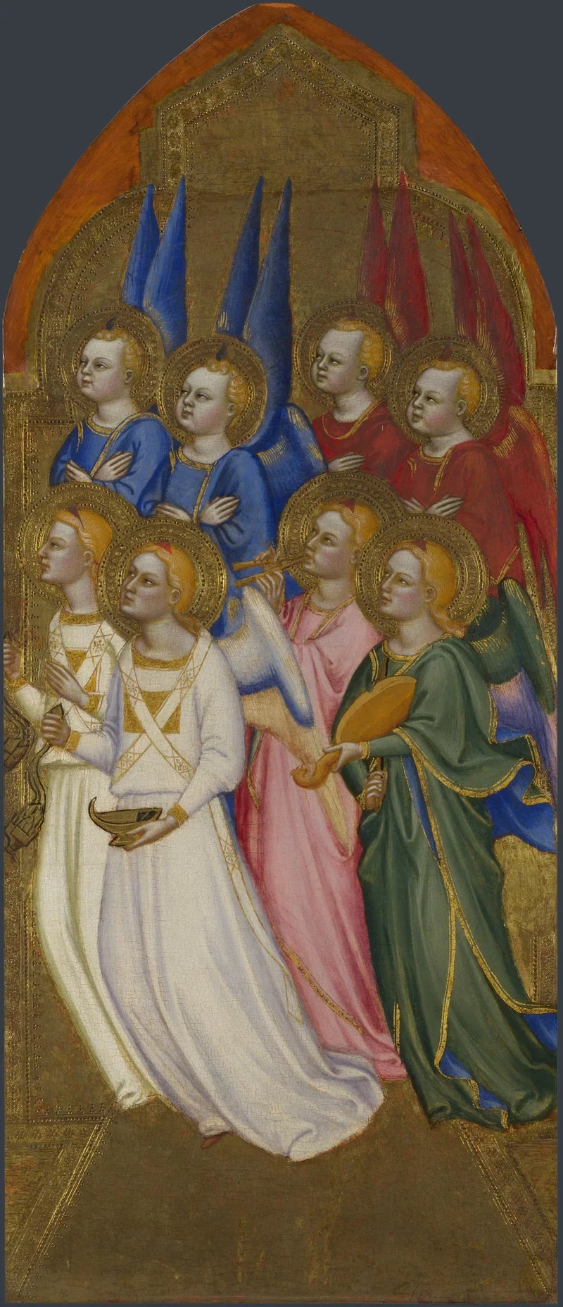 Séraphinit, kerubit ja palvovat enkelit - Jacopo di Cione