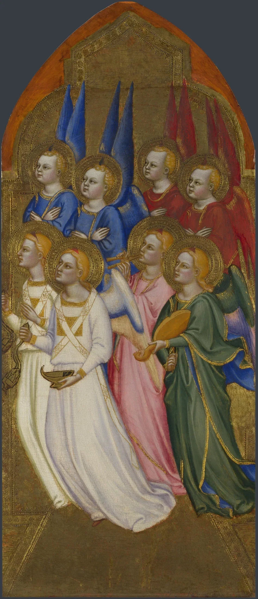 Séraphinit, kerubit ja palvovat enkelit - Jacopo di Cione