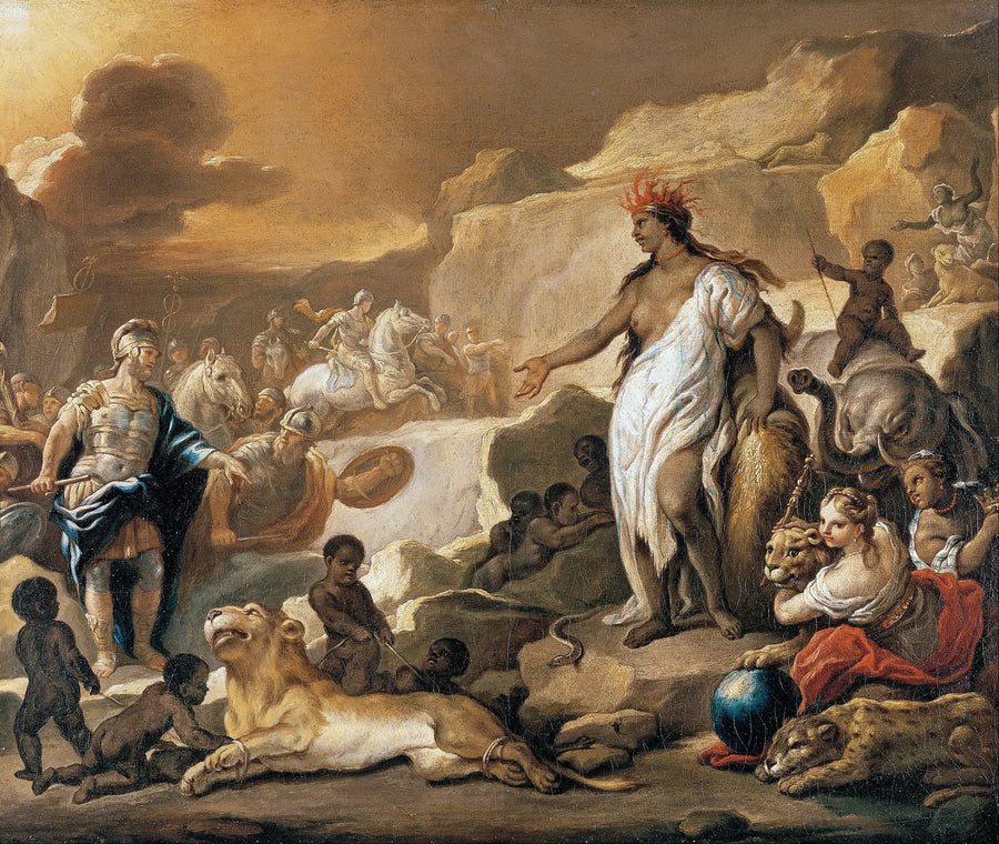 Neljän maailman osien sarja. Afrikka - Luca Giordano