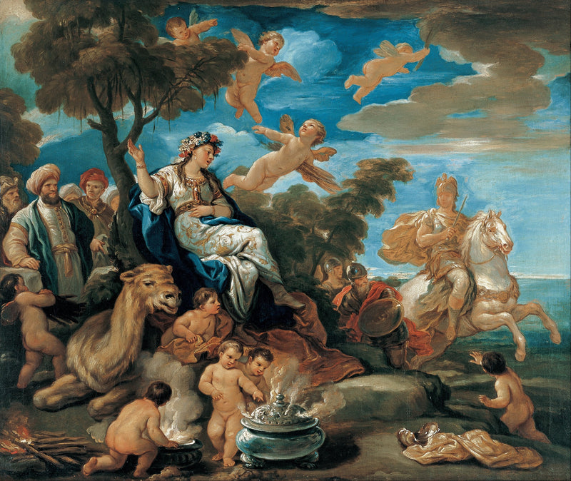 Neljän maailman osan sarja. Aasia - Luca Giordano