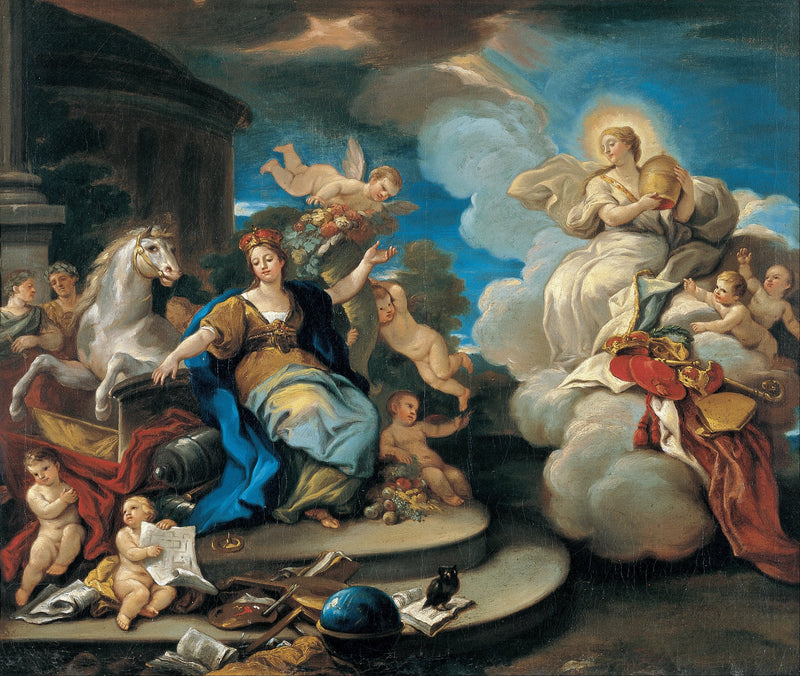 Neljän maailman osan sarja. Eurooppa - Luca Giordano