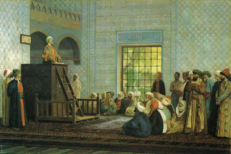 Saarnat moskeijassa - Jean-Léon Gérôme