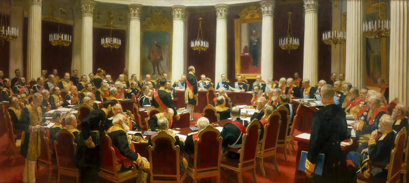 Valtioneuvoston seremonialainen istunto - Ilya Repin