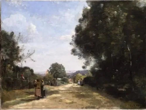 Sèvres-Brimborion. Näkymä, katsottuna Pariisin suuntaan - Jean-Baptiste Camille Corot