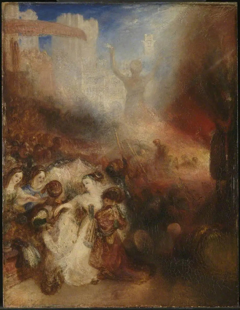 Shadrach, Meshach ja Abednego palavassa tulisijassa - J. M. W. Turner
