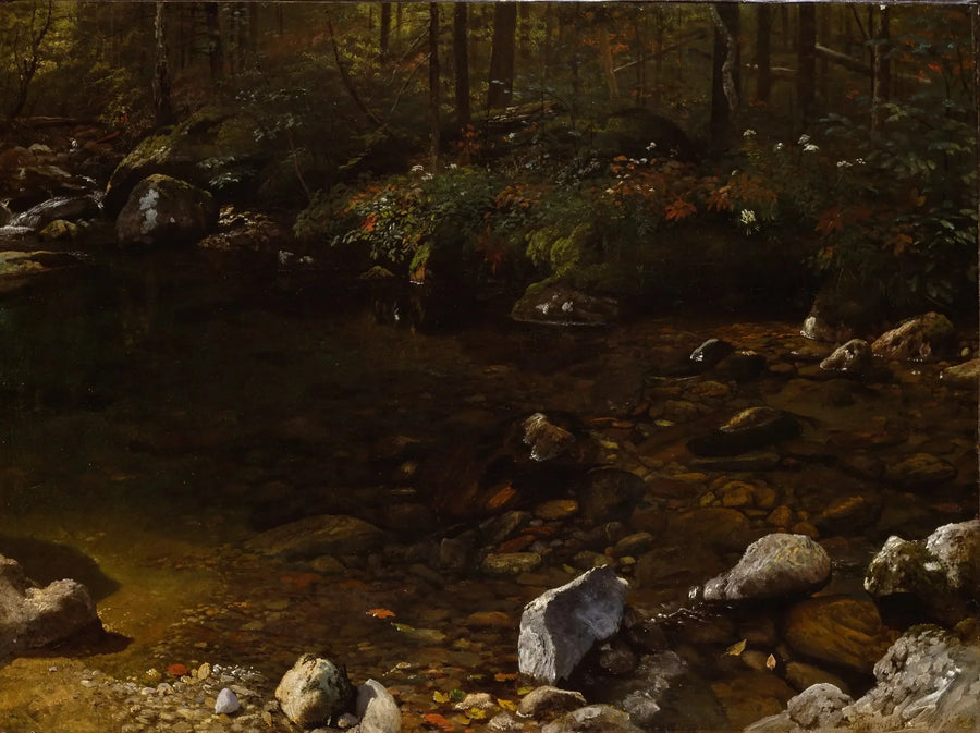Varjoisa allas, Valkoiset vuoret, New Hampshire - Albert Bierstadt