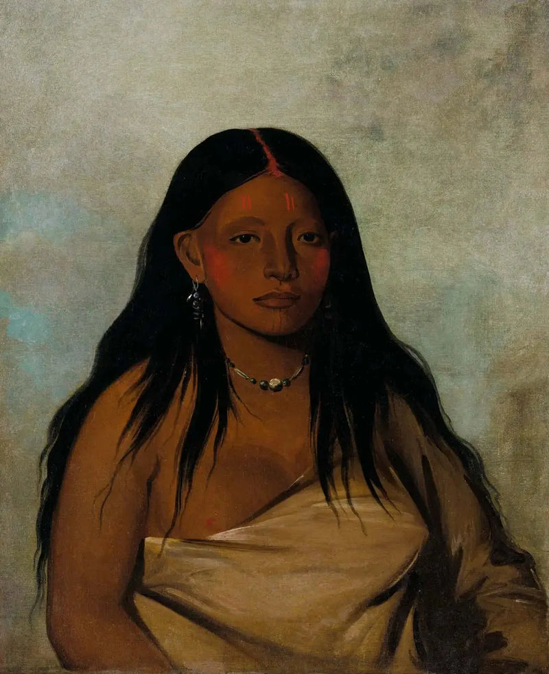 She-de-ah, Villin salvian, nainen Wichita - George Catlin