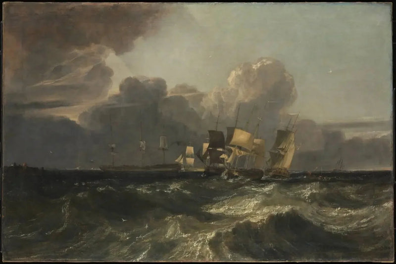 Laivat ankkuroitumassa ('Egremontin meriteos') - J. M. W. Turner
