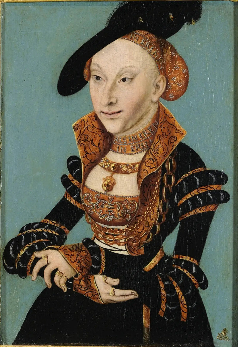 Sibylle de Clèves, herttuatar Saxe (1512-1554) - Lucas Cranach vanhempi