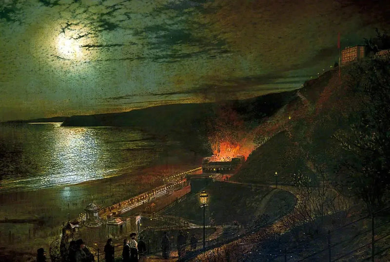 Sic transit gloria mundi (Tulenpalatsin tulipalo) - John Atkinson Grimshaw