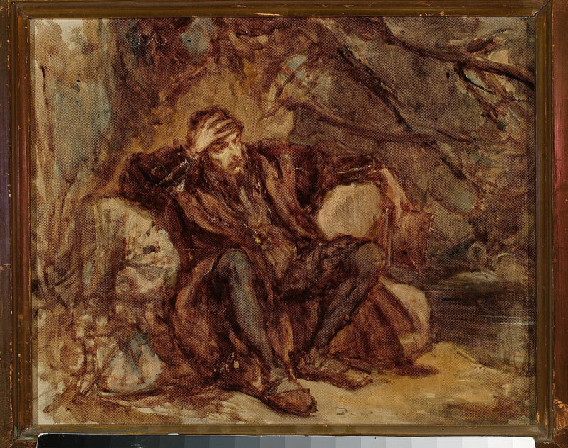 Sigismond Auguste in Vilniusin puutarhassa, luonnos - Jan Matejko