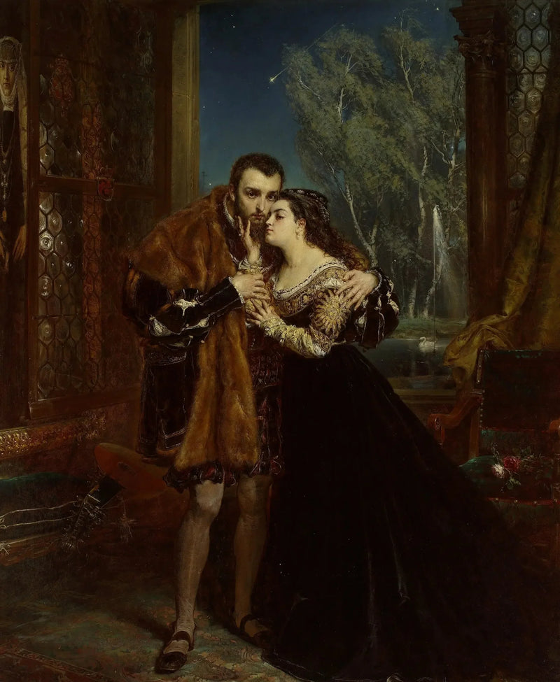 Sigismund August ja Barbara Radziwiłłin hovissa Vilnassa - Jan Matejko