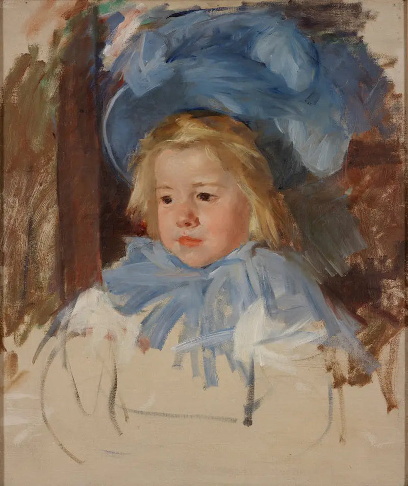 Sininen myssy päässä oleva Simone - Mary Cassatt