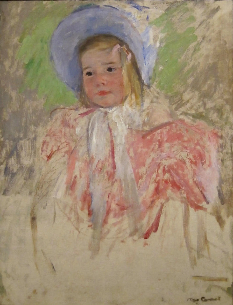 Sininen myssy päässä oleva Simone (nro 1) - Mary Cassatt