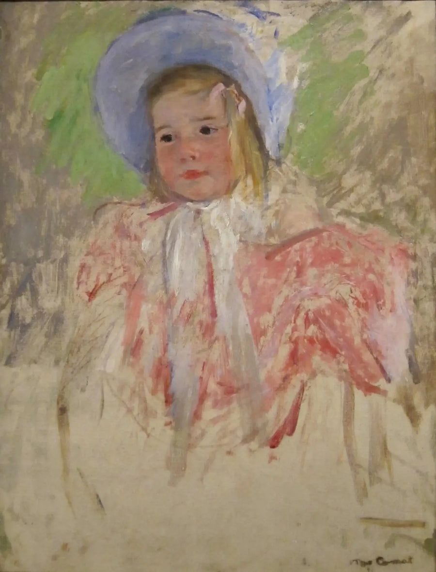 Sininen myssy päässä oleva Simone (nro 1) - Mary Cassatt