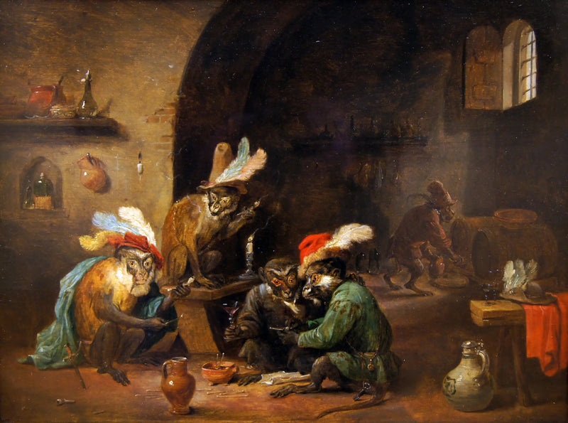 Savuttavat apinat - David Teniers nuorempi