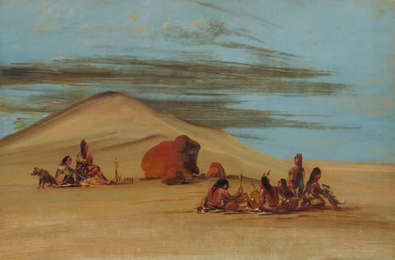 Sioux ylistyksessä Red Boulders - George Catlin