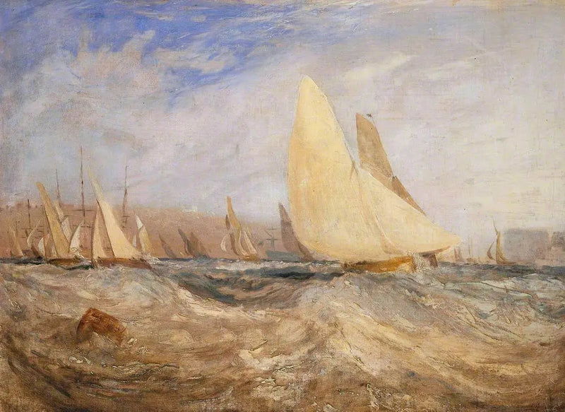 Luonnos 'East Cowes Castle, Regatta tuuleen päin' Nro 2 - J. M. W. Turner