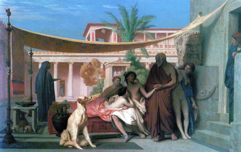 Sokraattinen Alcibiades Aspasiasta etsimässä - Jean-Léon Gérôme