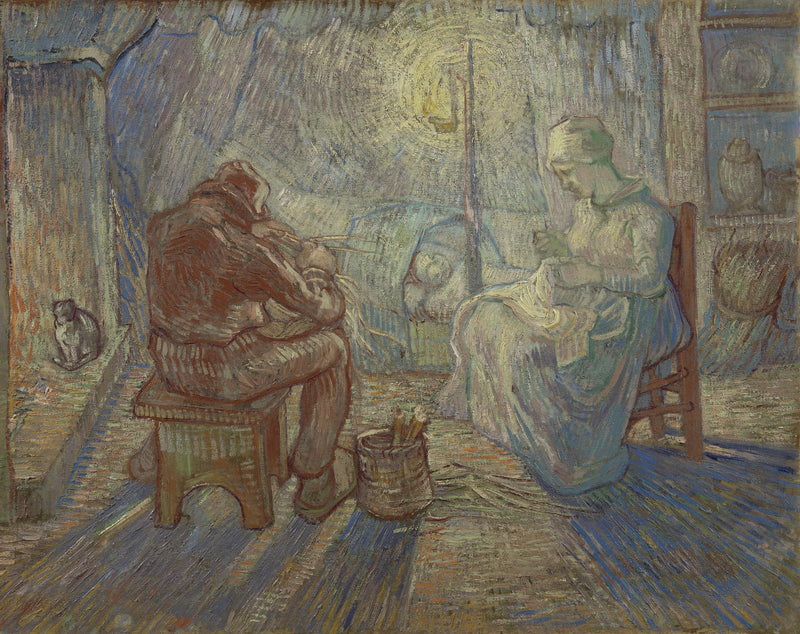 Ilta (Milletin jälkeen) - Vincent van Gogh