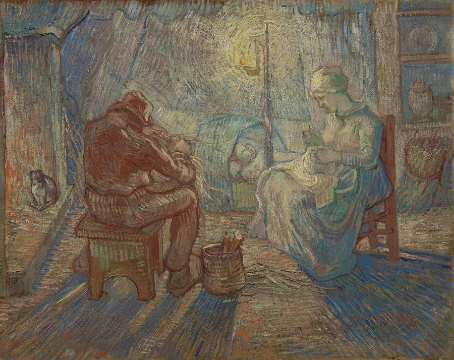 Ilta (Milletin jälkeen) - Vincent van Gogh