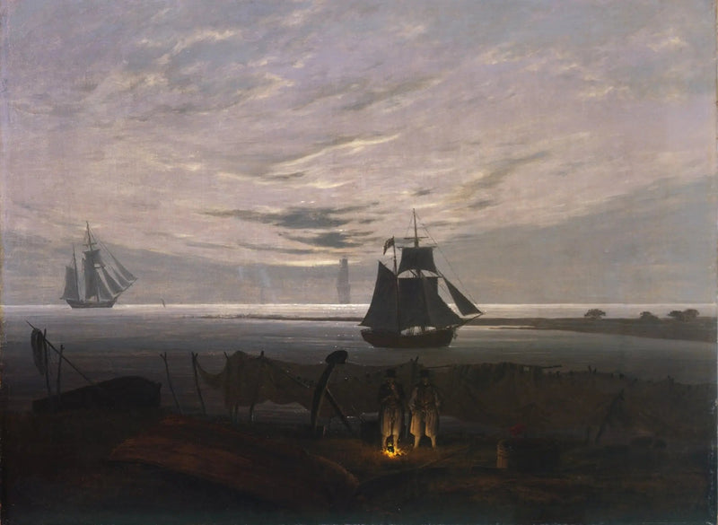 Ilta Baltiansaaren rannalla - Caspar David Friedrich
