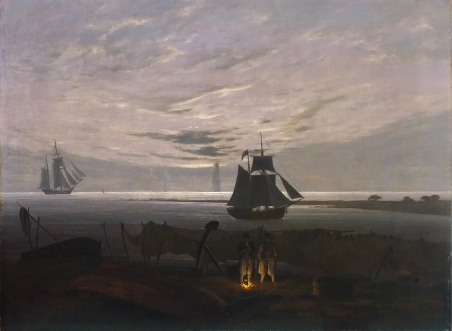 Ilta Baltiansaaren rannalla - Caspar David Friedrich