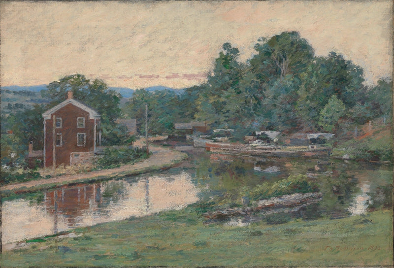 Illallinen sulussa, Napanoch, New York - Theodore Robinson
