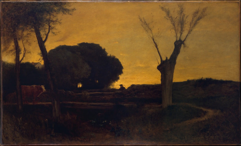 Medfieldin ilta, Massachusetts - George Inness
