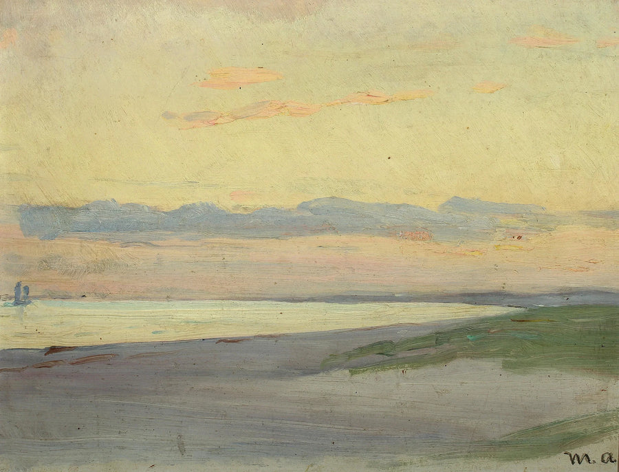 Ilta Skagenissa merinäköalalla. - Michael Peter Ancher