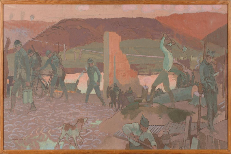 Rauhallinen ilta etulinjassa, Barisis - Maurice Denis
