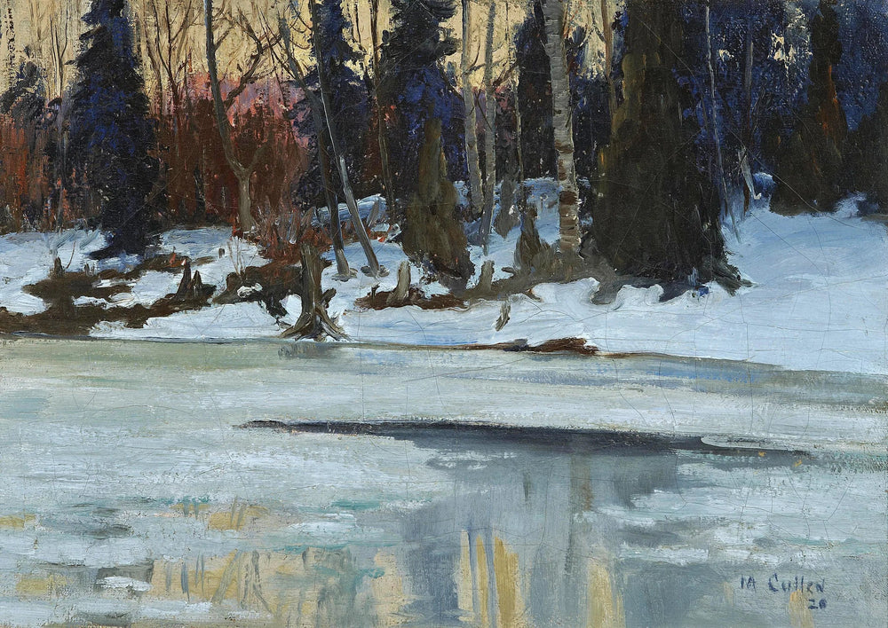 Talvi-ilta Laurentians-joella - Maurice Galbraith Cullen