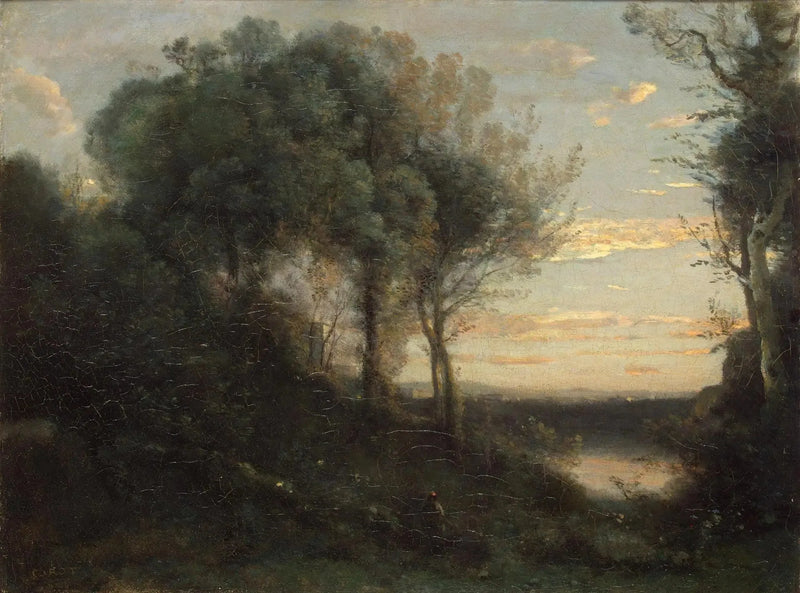 Ilta - Jean-Baptiste Camille Corot